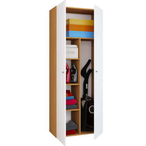 Holz Besenschrank Putzschrank Vandol K