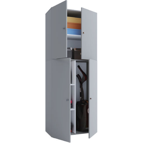 Holz Besenschrank Putzschrank Lona
