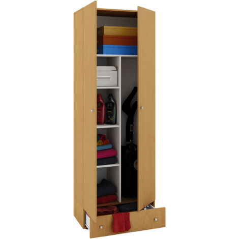 Holz Besenschrank Putzschrank Vandol S