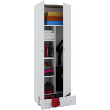 Holz Besenschrank Putzschrank Vandol S
