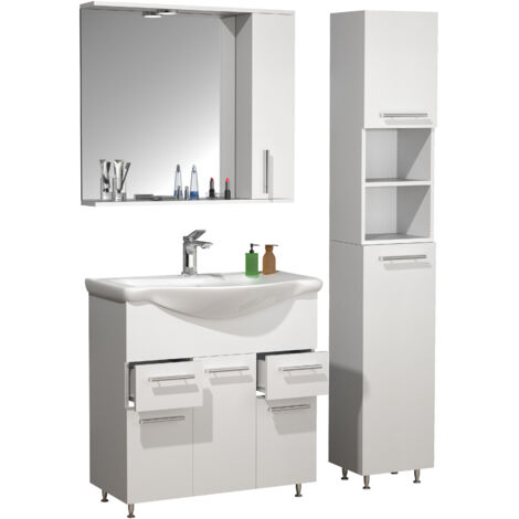 4-tlg. Waschplatz Waschtisch Lisalo XL (1/2)