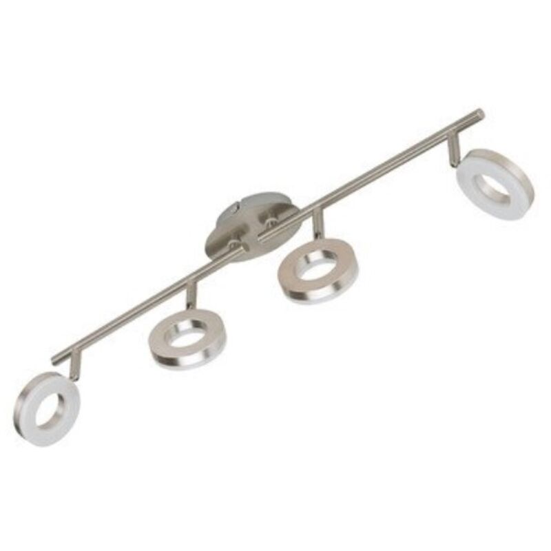 BRILONER Leuchten Plafoniera A LED Con Moduli Girevoli - Dimmerabile Con Interruttore, 30W, 2400 Lumen, 3000K Bianco Caldo, Cromo