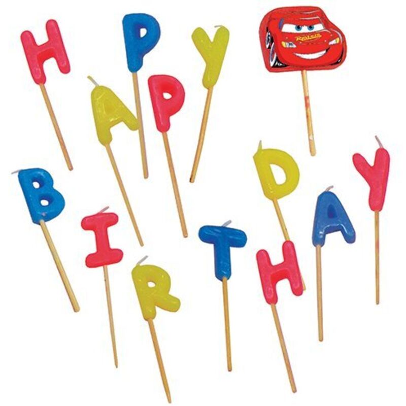 Candeline 'Happy Birthday' Multicolori Per Torte Di Compleanno - In Cera, Per Bambini E Adulti