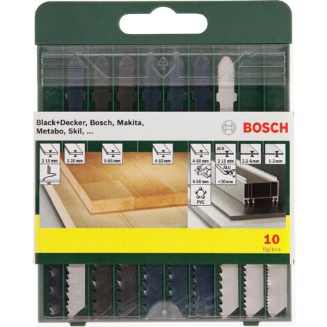 BOSCH - SET 10 LAME MISTE LEGNO METALLOPLASTICA ATTACCO A T