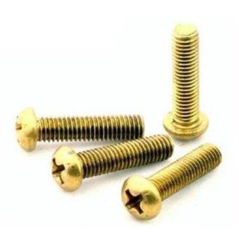 12 VITI METRICA OTTONE TESTA CILINDRICAM3X20MM