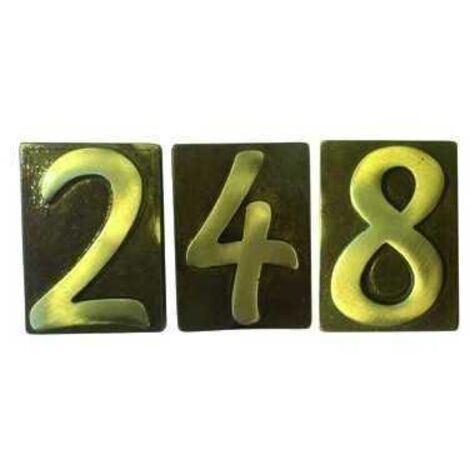 Vigor-Blinky Numero Civico in Ottone Finitura Bronzata Uno (1/2)