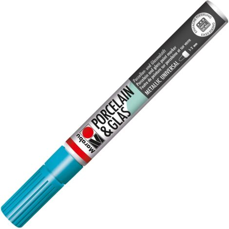 MARABU - PENNARELLO PER PORCELLANA E VETRO 1-2MM PETROLIO METALLICO 792 (1/3)