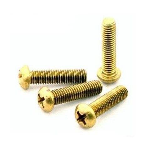 Viti Per Legno In Ottone Massiccio #2 X 1/2 Pollice - Testa Piana E Intaglio