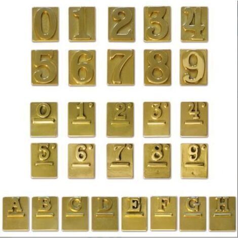 Vigor-Blinky Numero Civico Ottone Finitura Bronzata Lettera A (1/5)