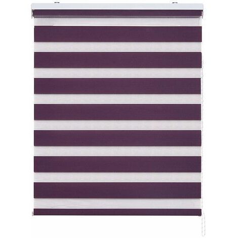 STOR PLANET - TENDA A RULLO A DOPPIO TELO SERIE DUOLUX PRUGNA 120 x 180 cm (1/5)