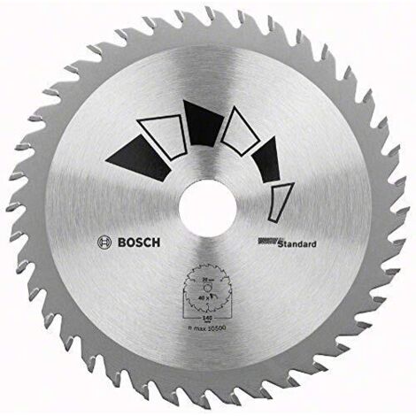 Bosch, Lama per sega circolare Basic, 140 x 2,2 x 20/12,7 mm, 40 denti - 2609256805