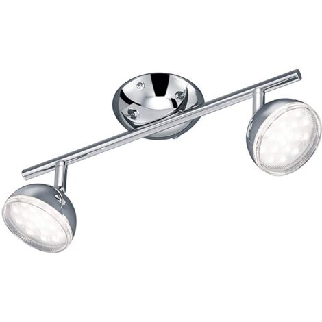 Trio Leuchten Trio 872810206 Bolou Faretto LED, 2x3.8 W, Cromo, 34 cm 3.8 [Classe di efficienza energetica A+] (1/2)