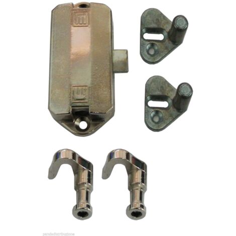 Serrature / Serratura a spagnoletta in acciaio con set completo mm. 25 Mobila