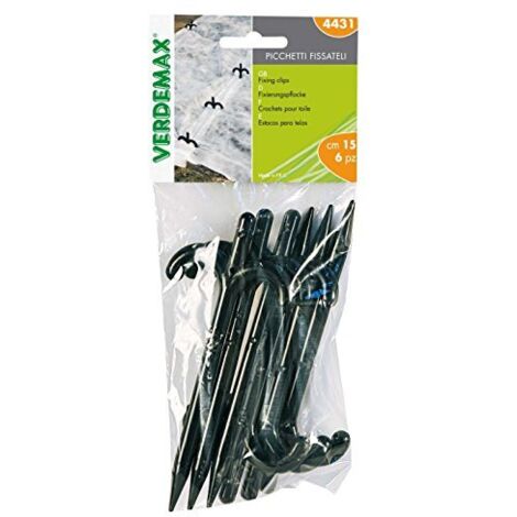 VERDEMAX - 4431 5 mm x 15 cm, Paletti in plastica per Proteggere Film (6) (1/3)