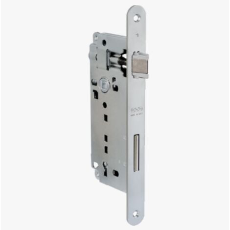 AGB - SERRATURA  DA INFILARE PER PORTE INTERNE (A14) PATENT D90 F22 E50 - ACCIAIO BRONZATO (1/3)