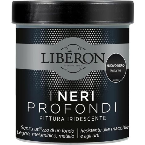 Pittura Iridescente Liberon I Neri Profondi 500ml Nuovo Nero Brillante