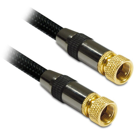 Cavo TV coassiale a F mas/mas 1,5 m - nero