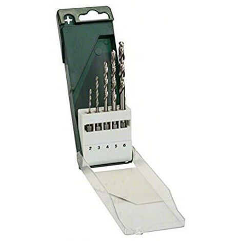 BOSCH - SET 5 PUNTE PER TRAPANO - PER TAGLIO METALLI E LAMIERE- TAGLIO DIN 338 1/4 6,3m (1/4)