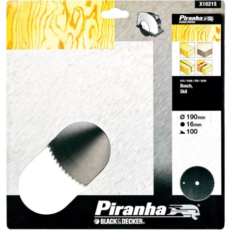 PIRANHA/STANLEY STA10215 (X10215) LAMA CIRCOLARE CROM. MM.190