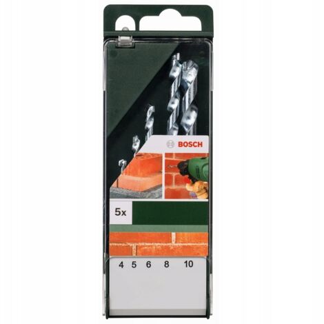 BOSCH - SET DA 5 PZ PUNTE PER PIETRA 4-5-6-8-10 (1/5)