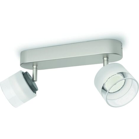 PHILIPS - FREMONT BARRA 2 FARETTI ACCIAIO SPAZZOLATO LED 2 X 4W (1/5)