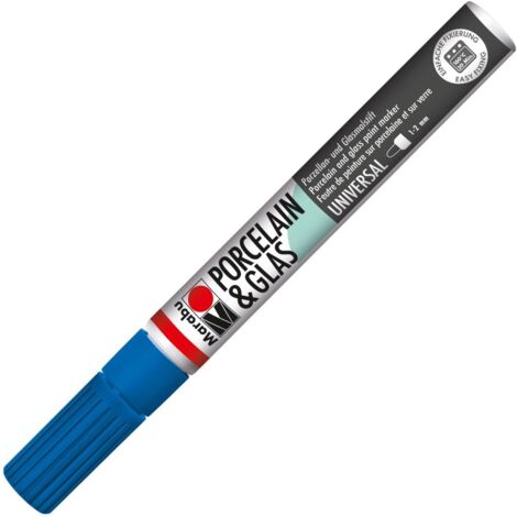 MARABU - PENNARELLO PER PORCELLANA E VETRO 1-2MM GENZIANA 142 (1/3)