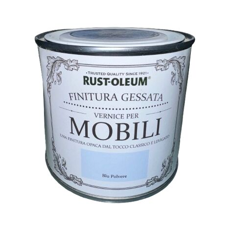 RUST-OLEUM - VERNICE LEGNO CHALKY EFFETTO GESSATO COLORE BLU 500 ML