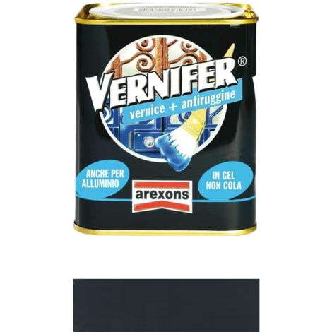 AREXONS - SMALTO VERNIFER VERNICE E ANTIRUGGINE ML 750 GRIGIO SCURO BRILLANTE