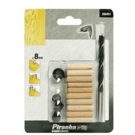 BLACK&DECKER PIRANHA-KIT PER SPINATURA CON PUNTA DA 8 mm (1/5)