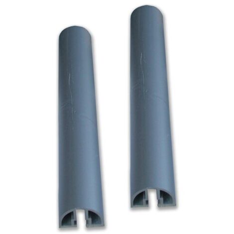ALUBOX - COPPIA TRAVERSINI ALLUMINIO PERFISSAGGIO CASSETTE POSTALI 16CM (1/4)