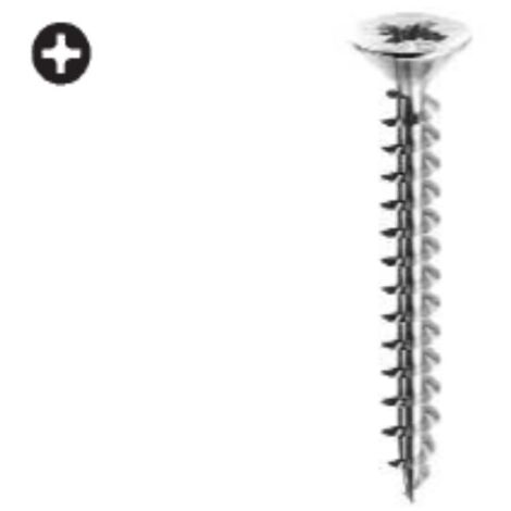 Viti Truciolari Pozi FPF-SZ 3,5X50 BUP Bronzate, Filetto Parziale K  20 Pz 84371806