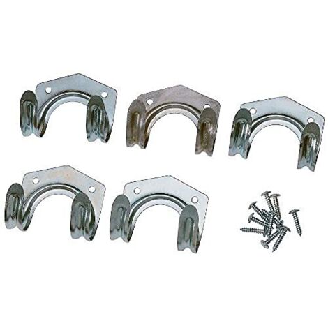 CONNEX - GANCI PORTA ATTREZZI + VITI - 5PZ - 20 CM. (1/3)