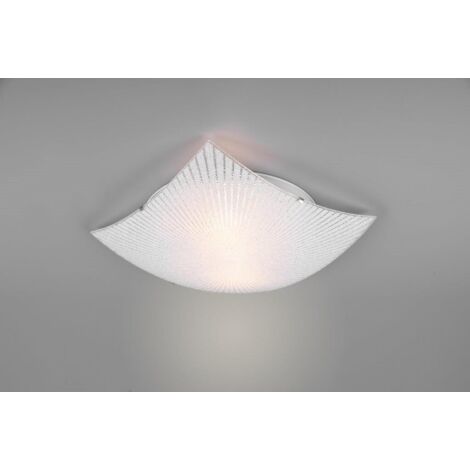 TRIO LEUCHTEN - PLAFONIERA QUADRATA ELISA 40x40CM VETRO DECORATO E GRANIGLIA DI VETRO (1/5)