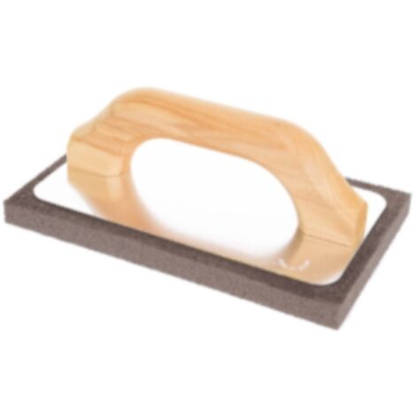 MAURER - FRATTONE IN ALLUMINIO CON SPUGNA GRIGIA 7X38,5 CM - MANICO IN LEGNO