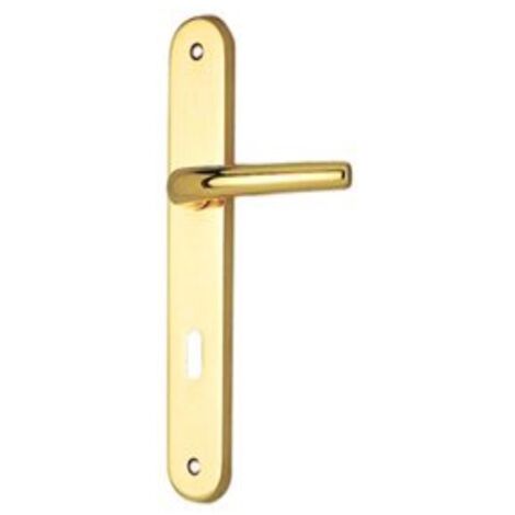 CONDY - GUARNITURA CON PLACCA E FORO CHIAVE CROMO SATINATO