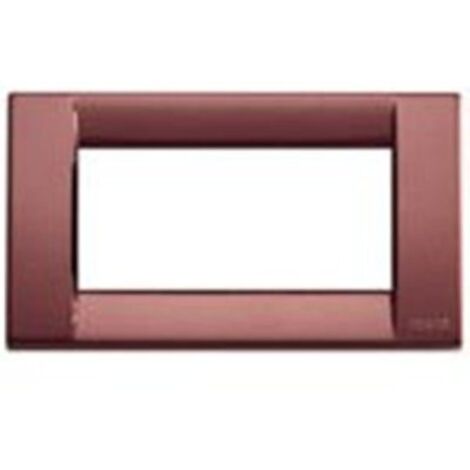 Vimar - Placca classic 4 moduli in metallo Serie Idea colore bordeaux metallizzato 16734.25