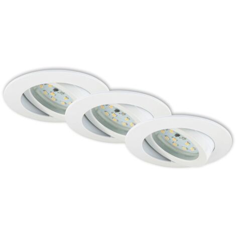 BRILONER - SET 3 FARETTI INC 3X5,5W 470LM ORIENTABILI IP23 (1/5)