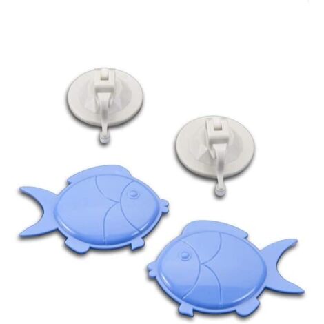 METALTEX - SET 2 VENTOSE CON PESCI DECORATIVI ATLANTIS