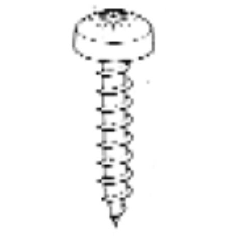 ORECA - 6 VITI PER METALLO AUTOFILETTANTI - TESTA CILINDRICA BOMBATA 5,5X25MM - ACCIAIO CEMENTATO ZINCATO