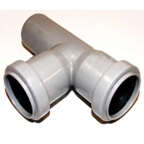 BRAGA AD ANGOLO 87,30° - Ø40MM/Ø40MM - IN POLIPROPILENE COLORE GRIGIO