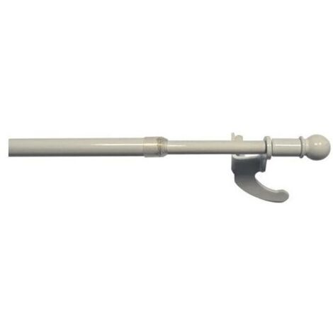 MOBOIS - TUBO BIANCO PER TENDE ESTENSIBILE NEORIDO POMOLO A PALLA DA 65 A 110CM
