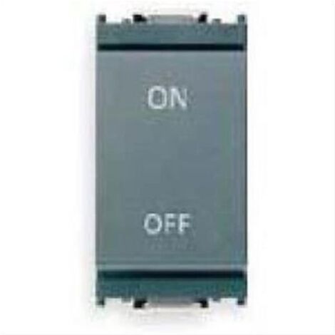 VIMAR SERIE IDEA INTERRUTTORE UNIPOLARE16 A 250 V DOPPIO CONTATTO NA+NC INDIPENDENTI CON UNICO TASTO,GRIGIO