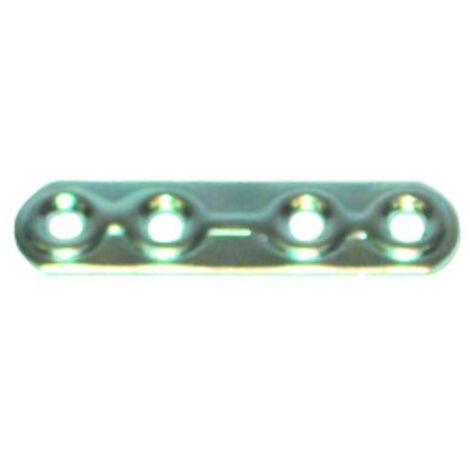4 PEZZI - LASTRINE STONDATE DRITTE PER GIUNZIONE MOBILI 60MM - IN ACCIAIO ZINCATO