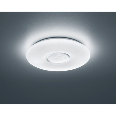 REALITY LEUCHTEN - PLAFONIERA AKINA A LED IN ACRILICO EFFETTO CRISTALLO CON TELECOMANDO (1/4)