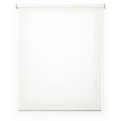 Tenda a rullo filtrante traslucida 160x180 cm – Colore bianco neve – Installazione a soffitto o parete – Tessuto 100% poliestere – Cintacor (1/5)