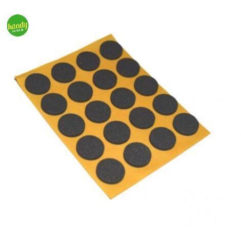 MOBILA - ANTISCIVOLO MUSSIT TONDI IN EPDM ADESIVANERA 20 MM SPESSORE 2,5 MM 12 PZ (1/2)