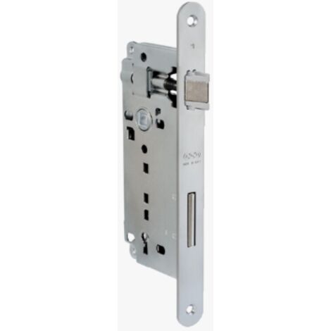 AGB - SERRATURA  DA INFILARE PER PORTE INTERNE (A10) PATENT D90 F22 E35 - ACCIAIO BRONZATO (1/3)