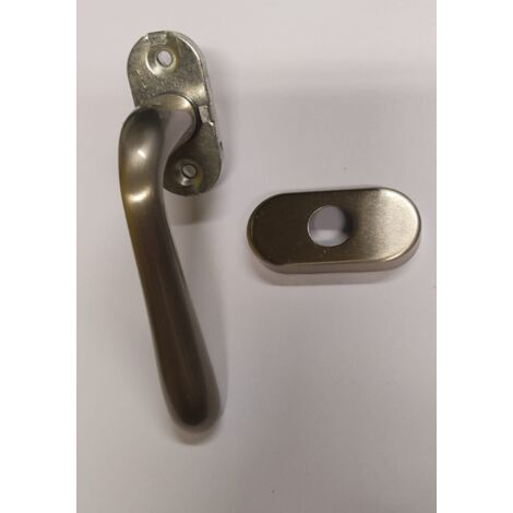 ORECA - MANIGLIA OTTONATA DK PER FINESTRA CON SISTEMA ANTA RIBALTA - QUADRO 7x33CM