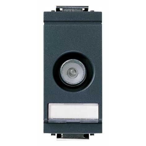 VIMAR - IDEA MODULO STRETTO PRESA COASSIALE PASSANTE TV-RD-SAT PASSANTE 10DB MASCHIO