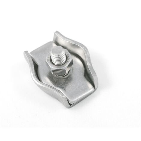 2 PEZZI - MORSETTO SIMPLEX PER FUNI INACCIAIO ZINCATO Ø3MM (1/2)